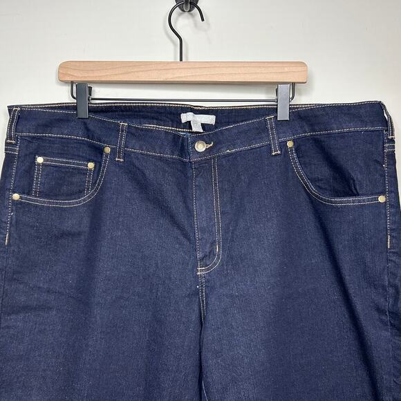 NWOT Woman Within Cropped Jeans Size 20WP - Picture 2 of 8